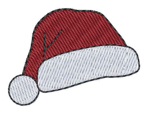Santa Hat Embroidered Icon