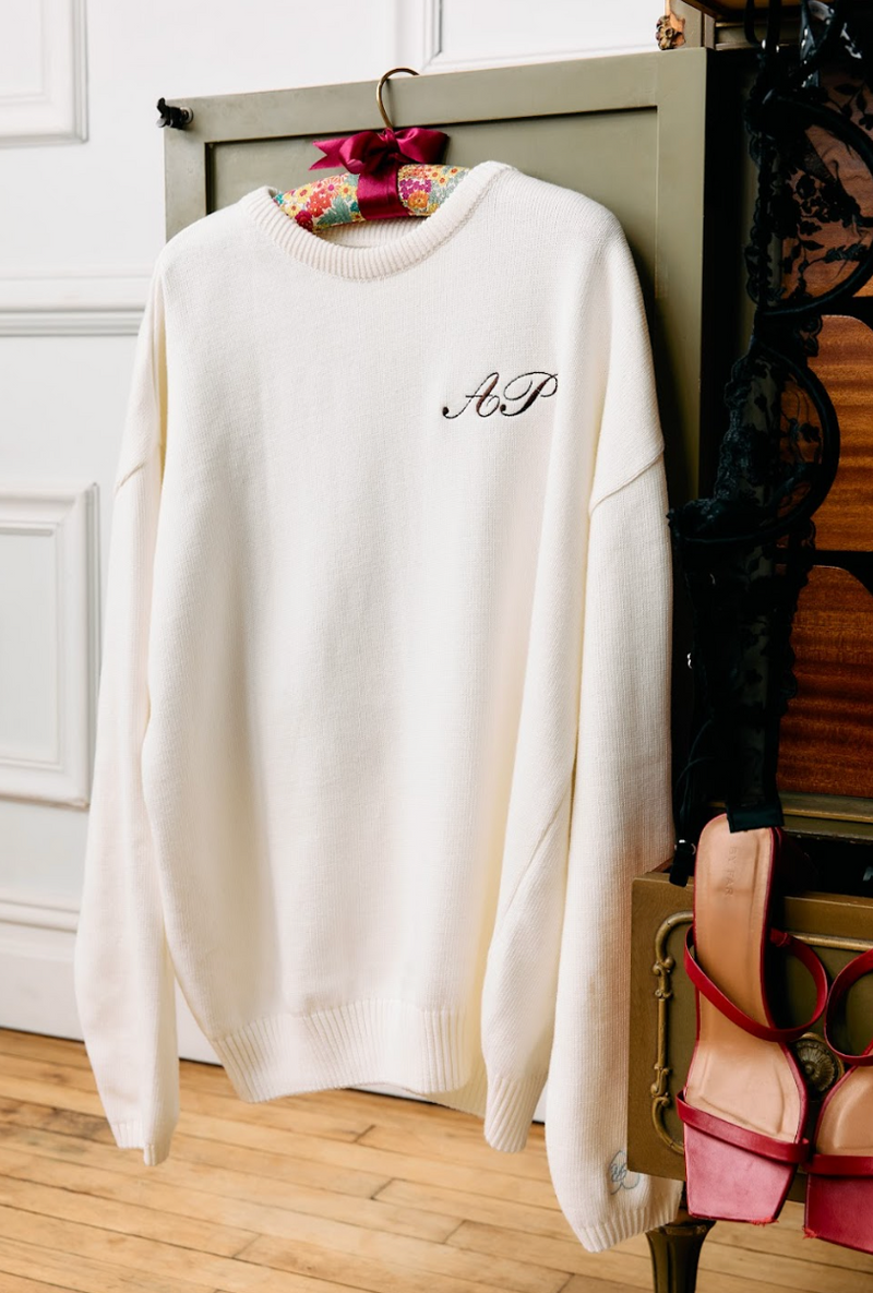 Valentine's Day Classic Monogram Sweater