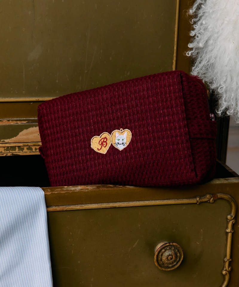 Valentine's Day Dog Waffle Pouch