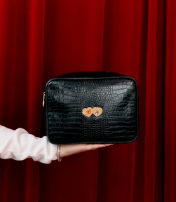 Valentine's Day Dog Small Croc Pouch