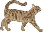 Short Hair Striped Cat