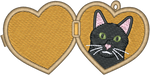 Shorthair Black Cat Locket