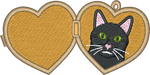Shorthair Black Cat Locket