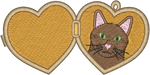 Shorthair Brown Cat Locket