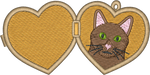 Shorthair Brown Cat Locket