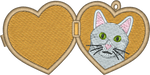 Shorthair Grey Cat Locket