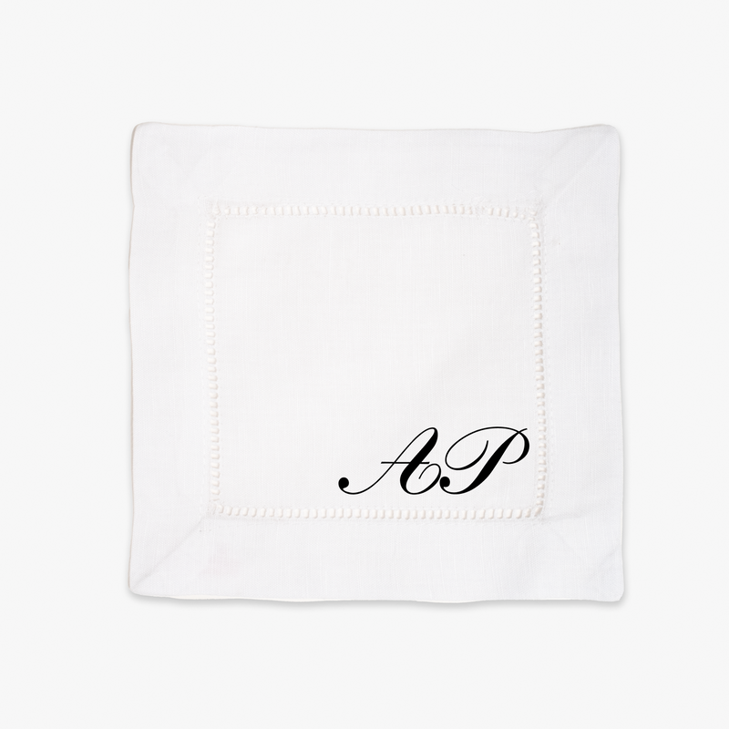 Classic Monogram Cocktail Napkin