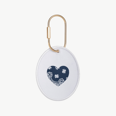 Bandana Initial Oval Charm