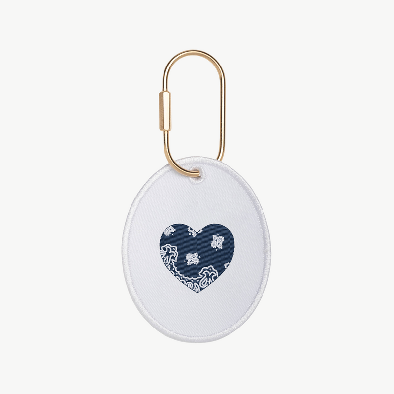 Bandana Initial Oval Charm