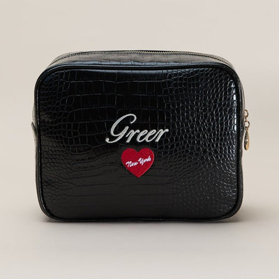 New York Signature Small Croc Pouch
