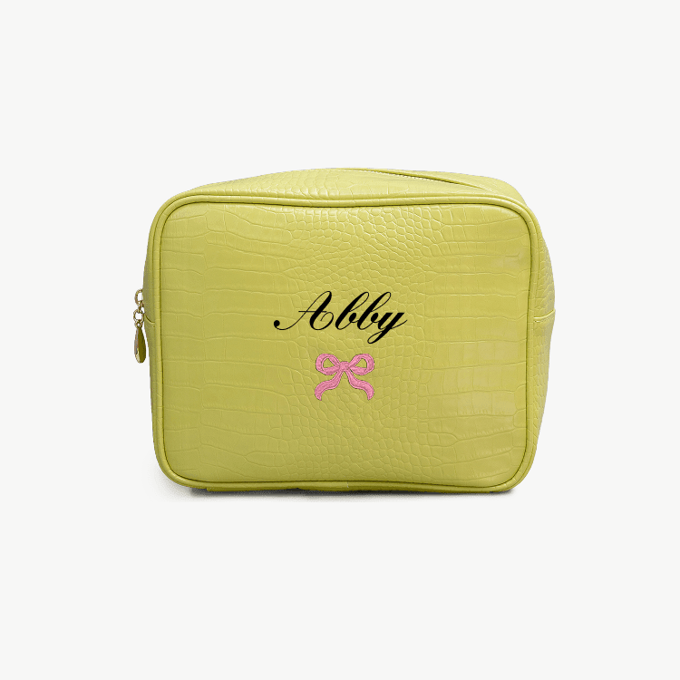 Signature Small Croc Pouch