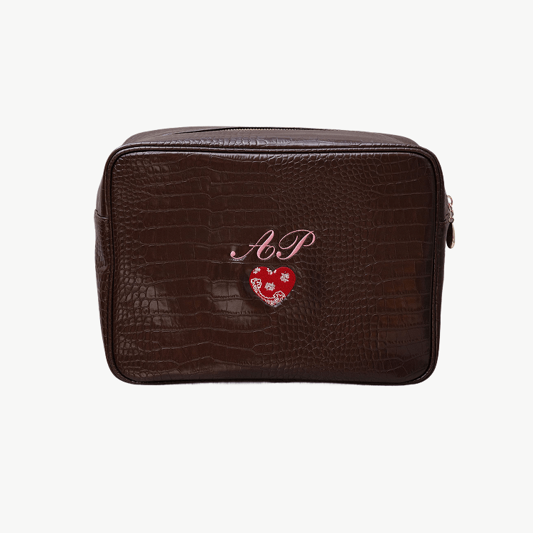 Signature Small Croc Pouch
