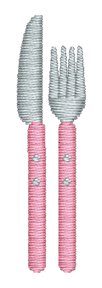 Silverware Embroidered Icon