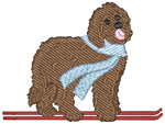 Ski Brown Doodle