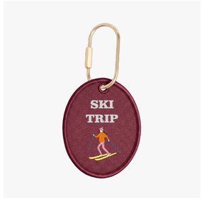 Ski Destination Oval Charm