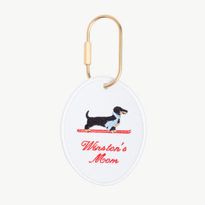 Ski Dog Oval Charm