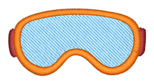 Ski Goggles Embroidered Icon
