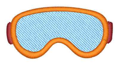 Ski Goggles Embroidered Icon