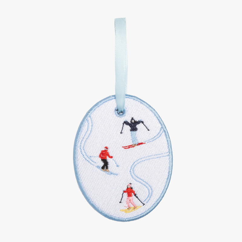 On the Slopes Oval Ornament