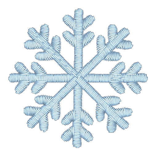 Snowflake Embroidered Icon