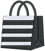 Striped Shopping Bag