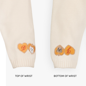 Custom Kiss Sweater Cuff