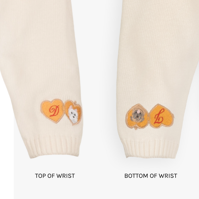 Custom Kiss Sweater Cuff