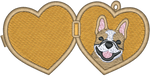 Tan Frenchie Locket