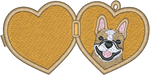 Tan Frenchie Locket