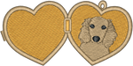 Tan Longhair Dachshund Locket