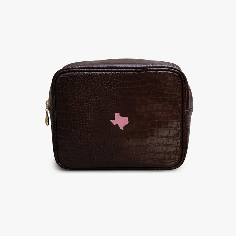 Texas Icon Small Croc Pouch