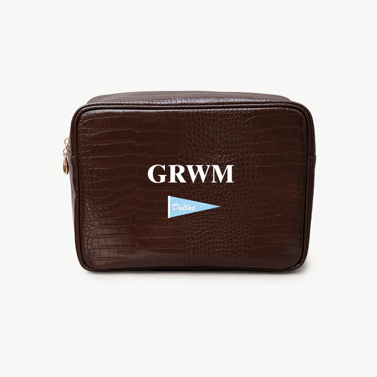 Texas Signature Croc Pouch