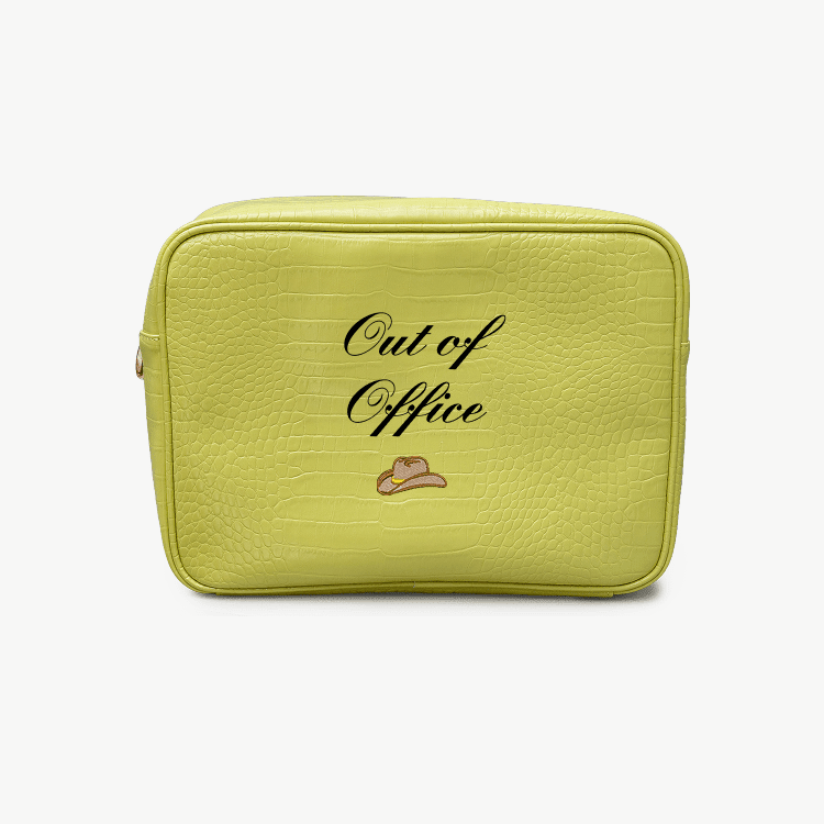 Texas Signature Croc Pouch