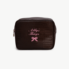 Texas Signature Small Croc Pouch