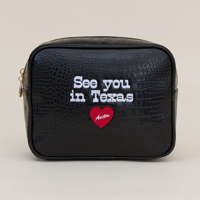 Texas Signature Small Croc Pouch
