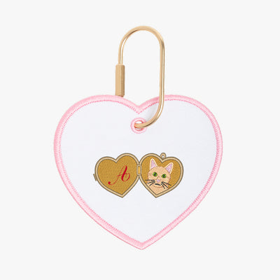 Valentine's Day Cat Heart Charm