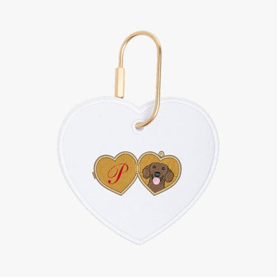 Valentine's Day Dog Heart Charm