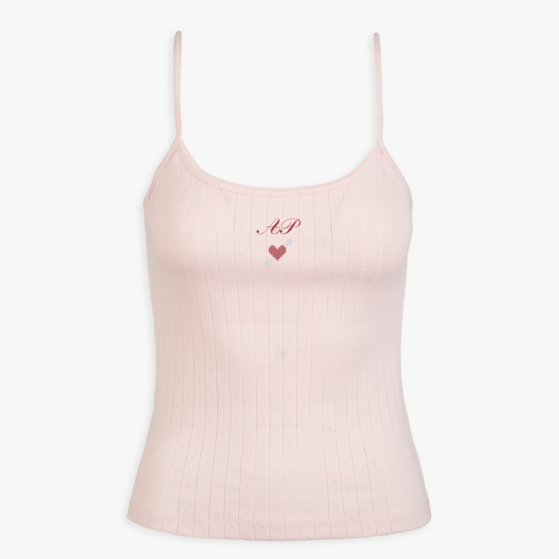 Valentine's Day Signature Pointelle Tank Top