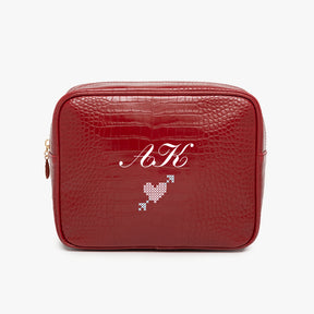 Valentine's Day Signature Small Croc Pouch