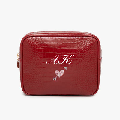 Valentine's Day Signature Small Croc Pouch
