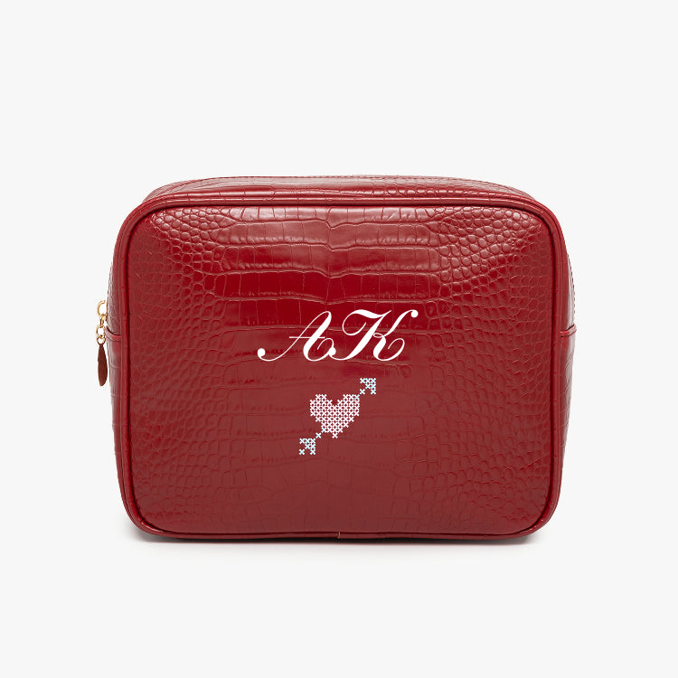 Valentine's Day Signature Small Croc Pouch