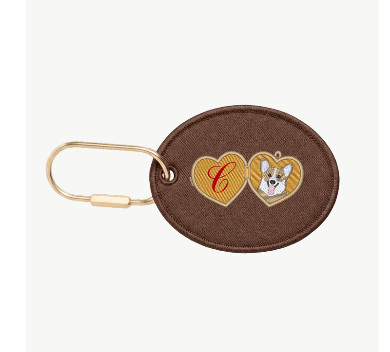 Dog Locket Oval Charm