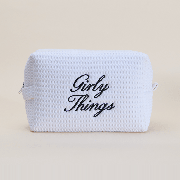 Custom Text Waffle Pouch