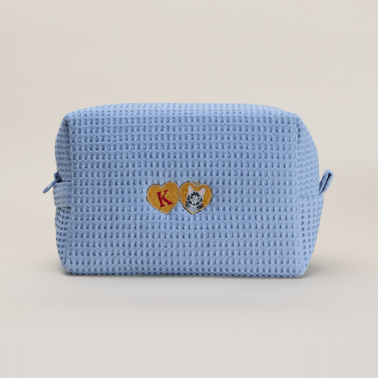 Cat Locket Waffle Pouch