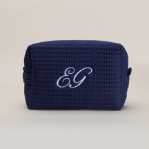 Monogram Waffle Pouch