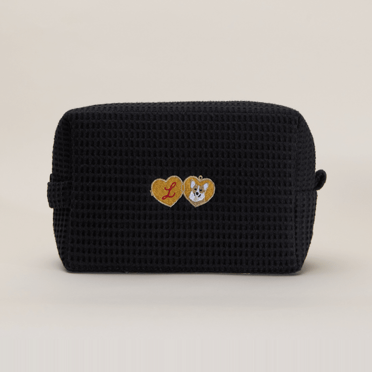 Dog Locket Waffle Pouch