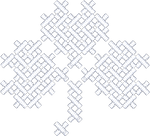 White Cross Stitch Clover