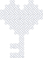 White Cross Stitch Key