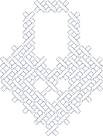 White Cross Stitch Lock