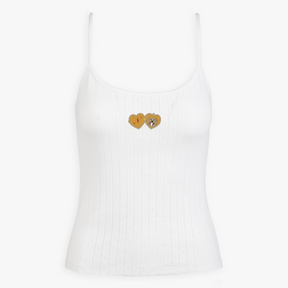 Valentine's Day Dog Pointelle Tank Top